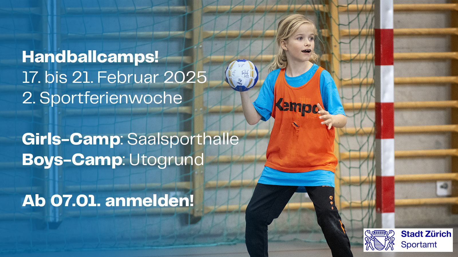 Handballcamp: Girls Camp und NEU Boys Camp in den Sportferien!