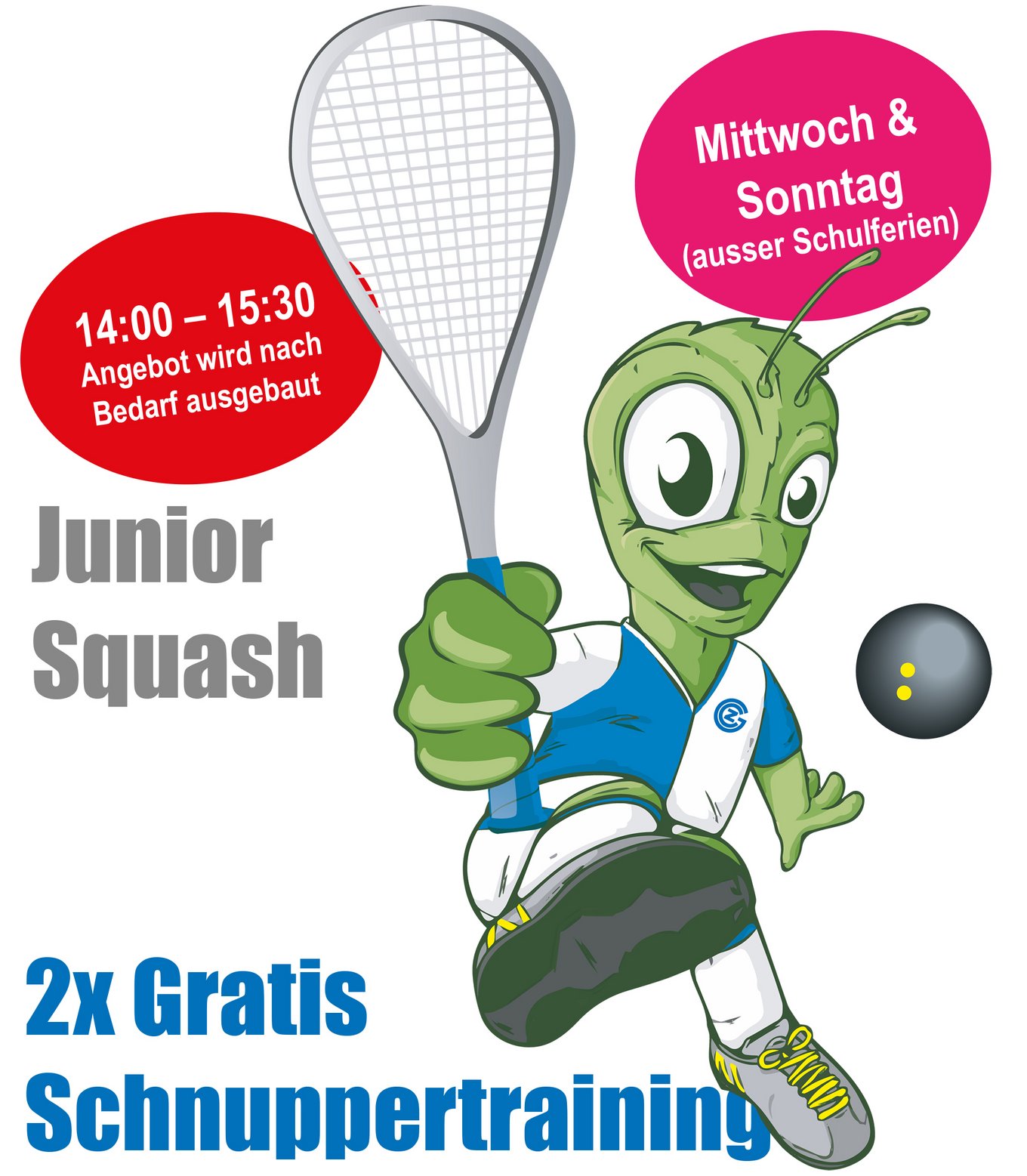 Flyer GC Squash Junioren Schnuppertraining (PDF)