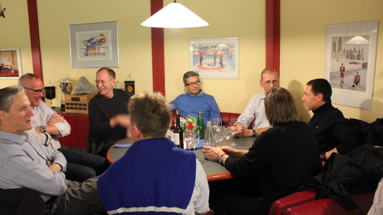 Clubabend mit Ruderern