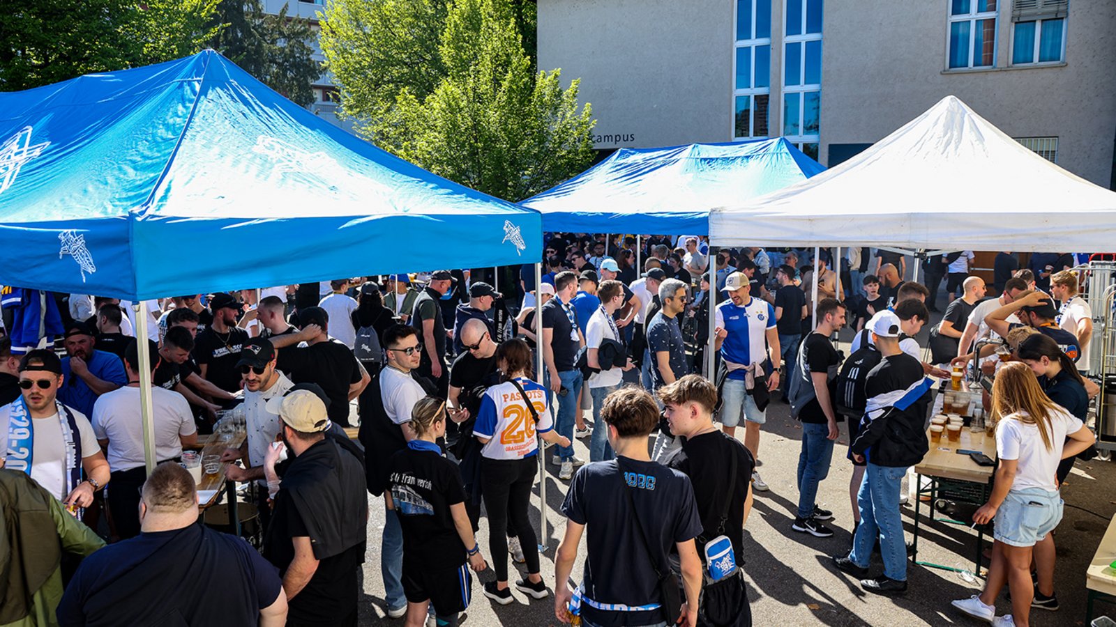 Fanzone beim Heimspiel gegen den FC Thun
