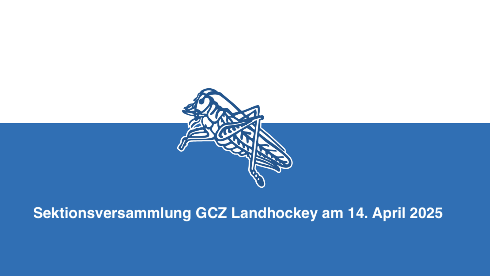 save the date: 14. April 2025 Sektionsversammlung