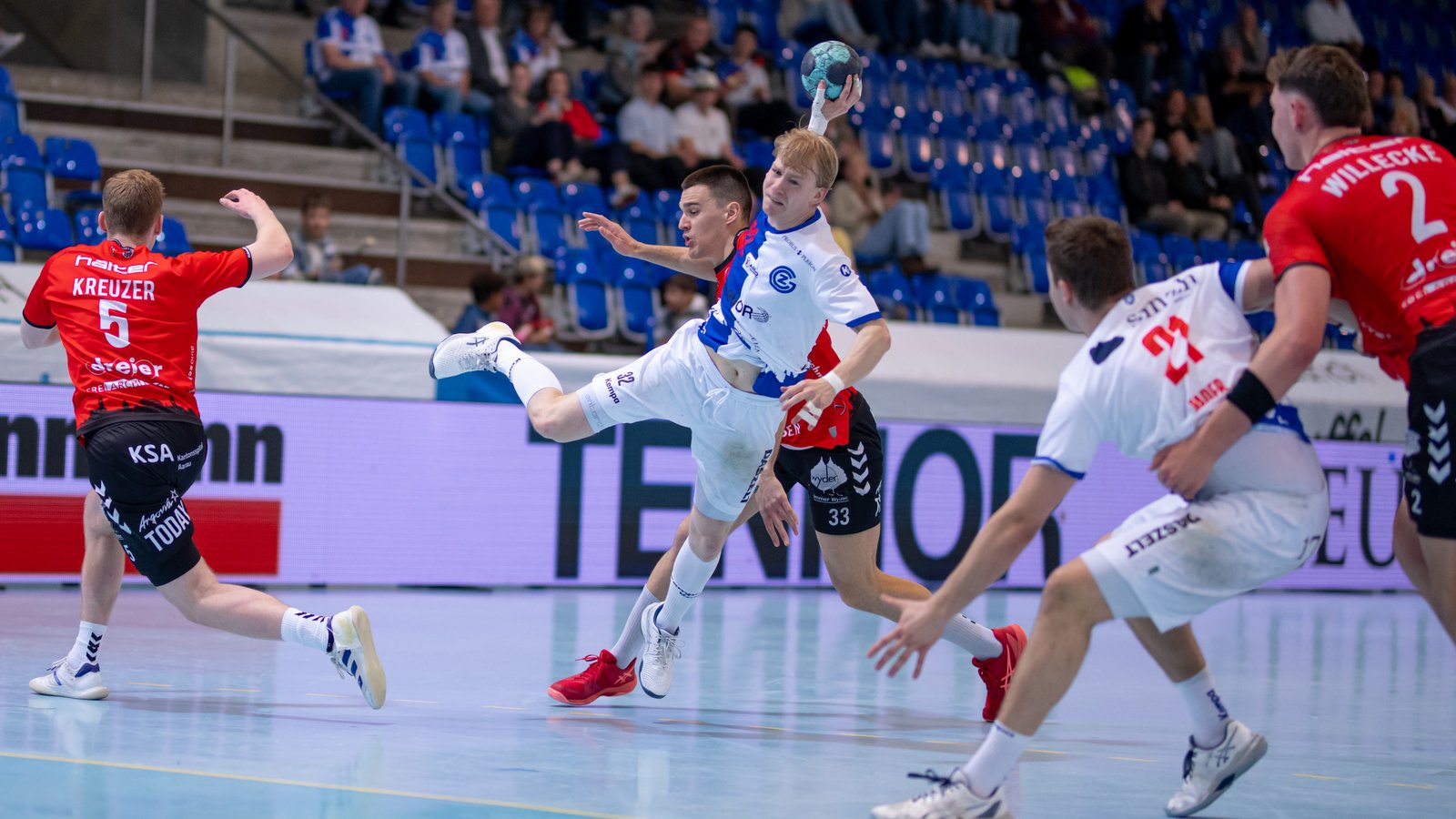 QHL: GCA - HSC Suhr Aarau, 25:23 (15:10), Playoff-Viertelfinal Spiel 1
