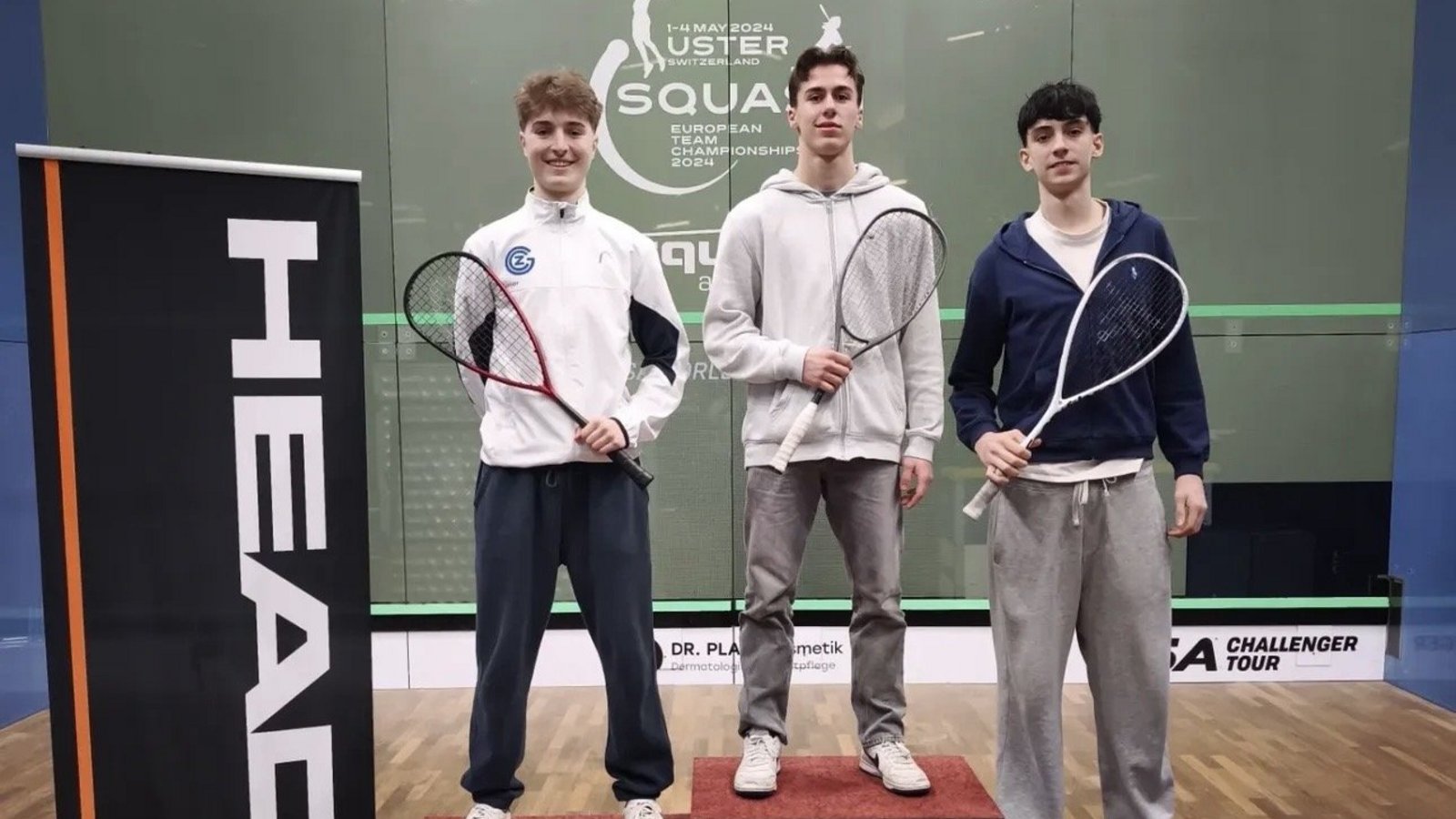 3 Medallien am Squash !T Uster für die GC-Junioren