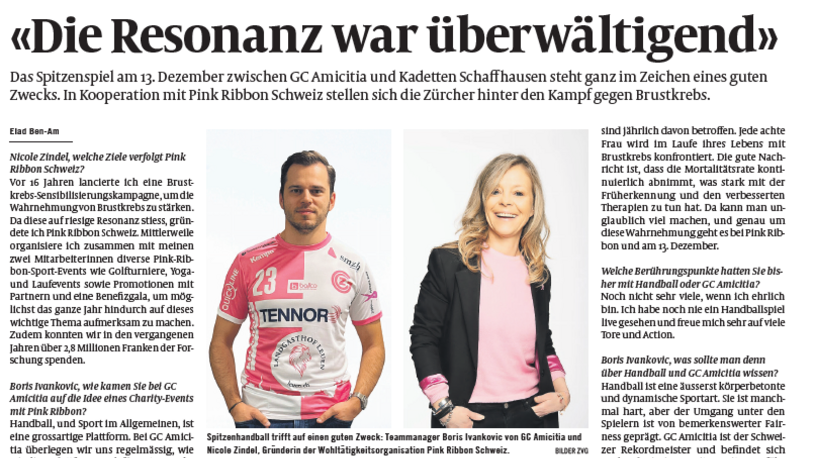 QHL: "Die Resonanz war überwältigend" (Zürich West)