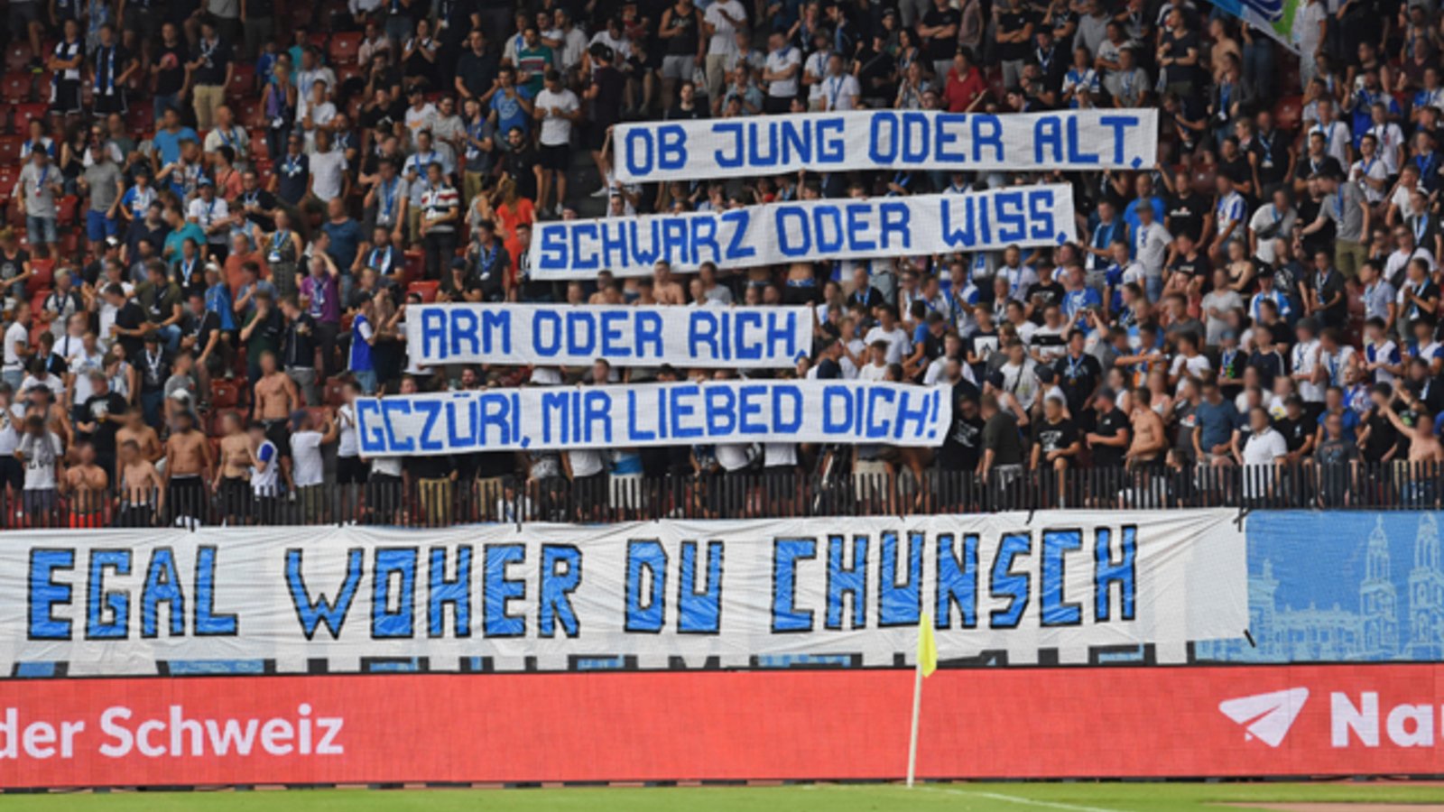 GC Zürich beim Lauf gegen Rassismus