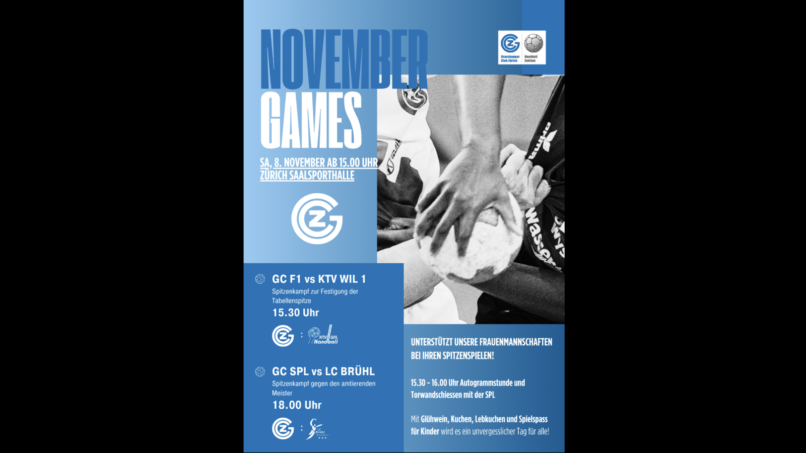 Verein: November Games in der Saalsporthalle!
