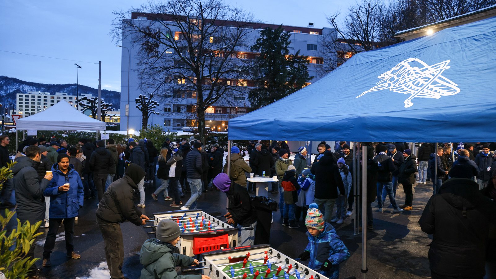 Osterfanzone vor dem Heimspiel gegen Winterthur 