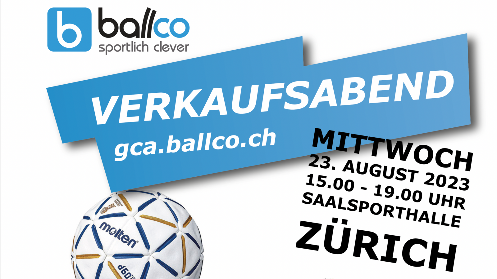 Verein: Verkaufsabend von ballco in der Saalsporthalle