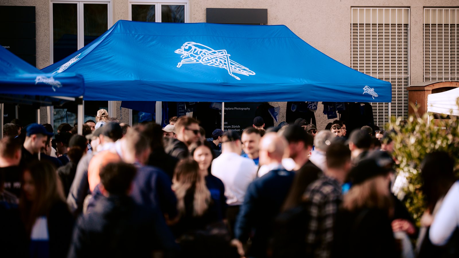 Fanzone beim Heimspiel gegen Luzern