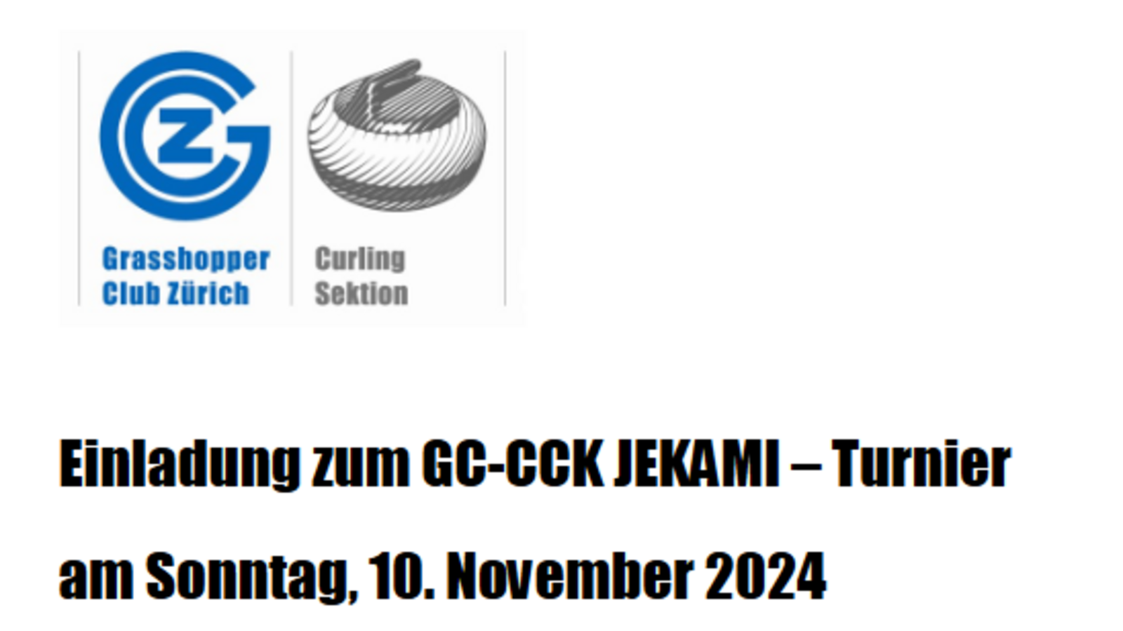 Einladung zum GC & CCK JEKAMI – Turnier am 10.11.2024